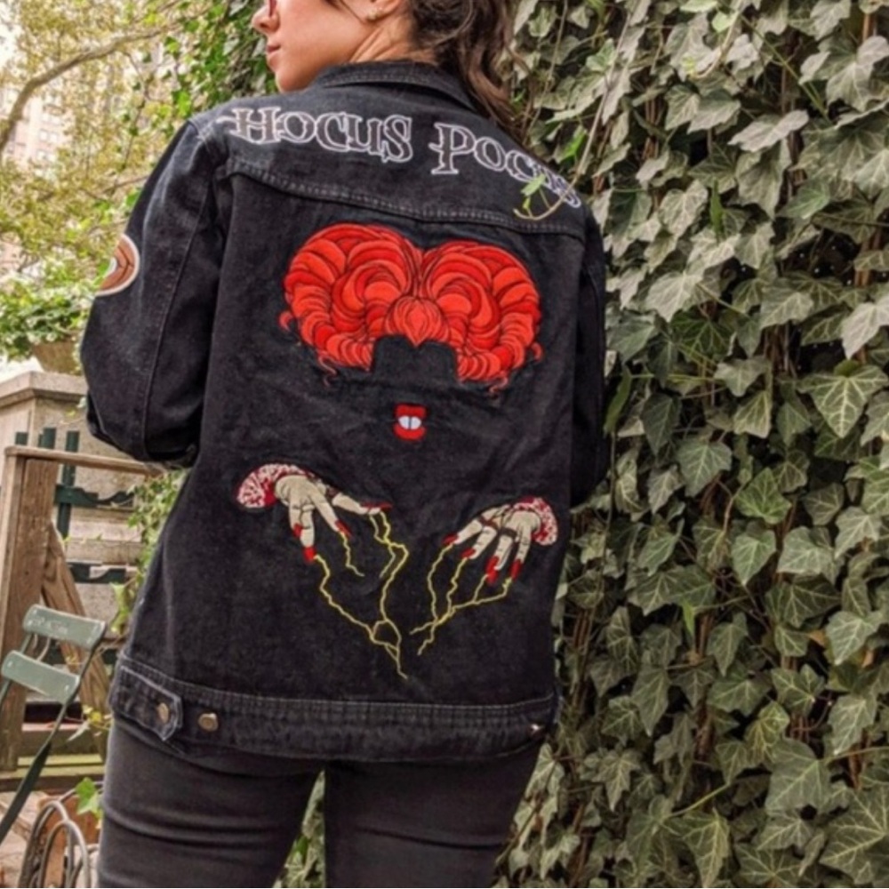Cakeworthy Hocus Pocus Black Denim Jacket
